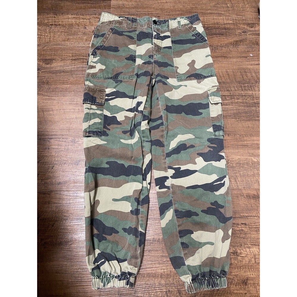 Army Fatigue Cargo Forever 21 Women’s 100% Cotton Pants Casual Utility Gorpcore